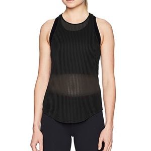 Women's Essence Tank - Black (Sheer, High neck)